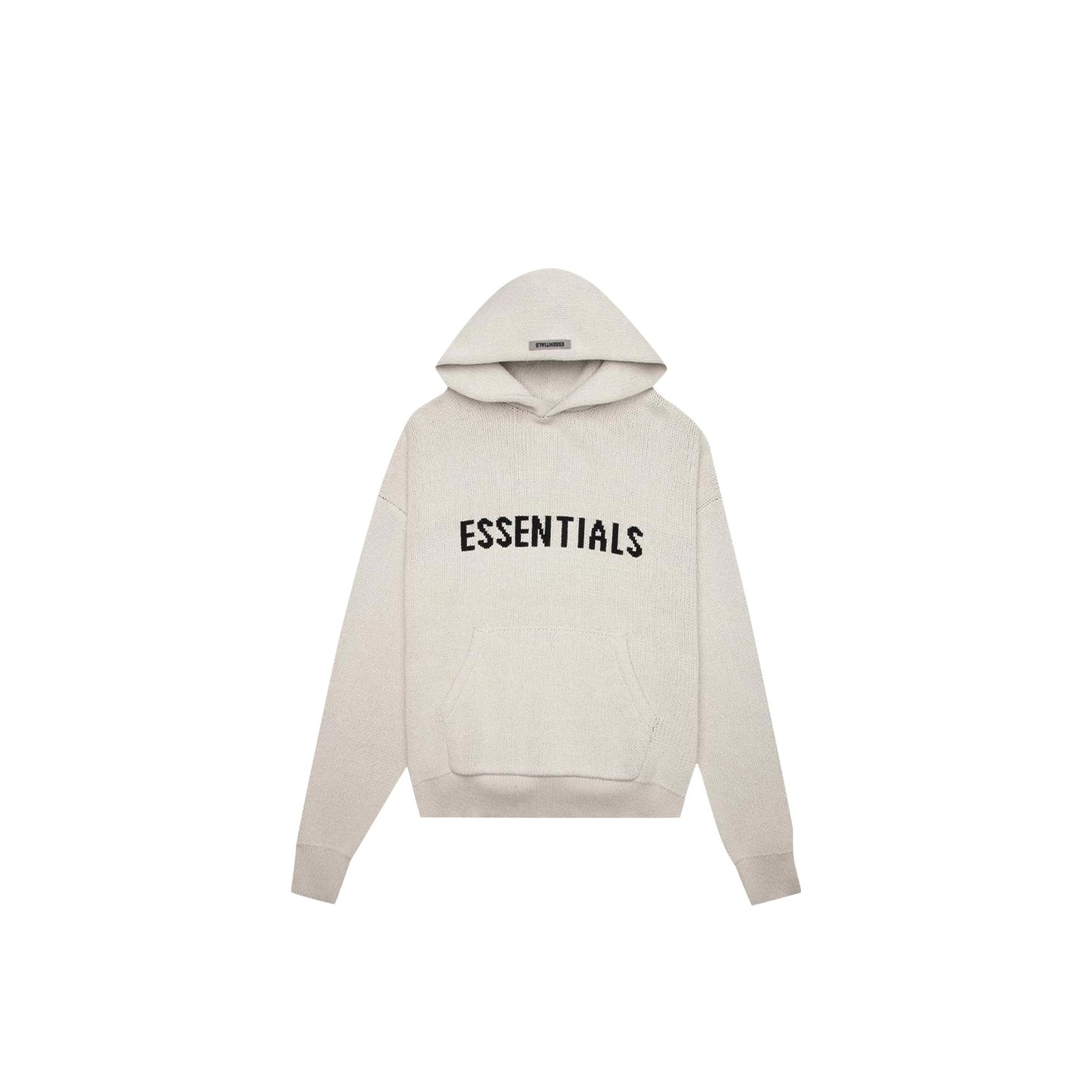 Fear of God Essentials Knit Pullover Hoodie 'Light Heather Oatmeal' (2021)