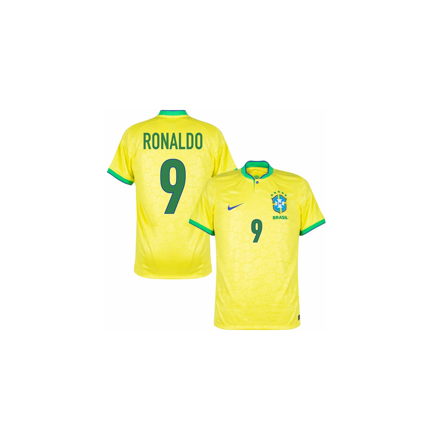 Nike Brazil 1998 Reissue Ronaldo Soccer Jersey 'Yellow Green'