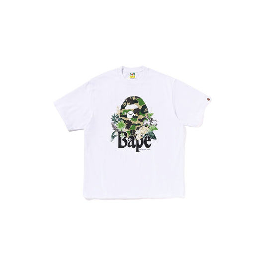 BAPE Flora Big Ape Head Relaxed Fit Tee 'White'