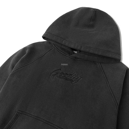 Geedup OS Script Hoodie 'Vintage Washed Black' (2024)