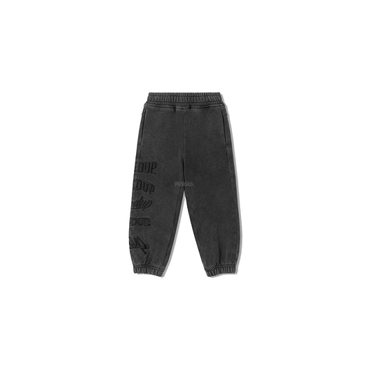 Geedup Stacked Logos Trackpants 'Vintage Washed Black' (2024)