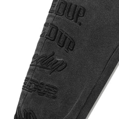 Geedup Stacked Logos Trackpants 'Vintage Washed Black' (2024)