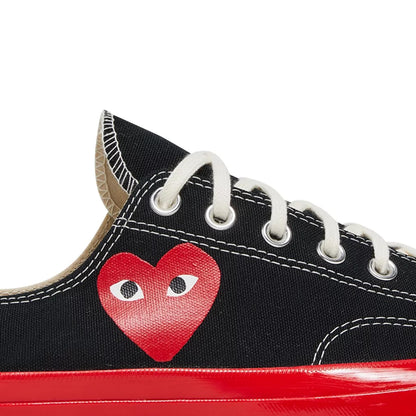 Converse Chuck Taylor All Star 70 Ox Comme des Garcons PLAY 'Black Red Midsole' (2022)