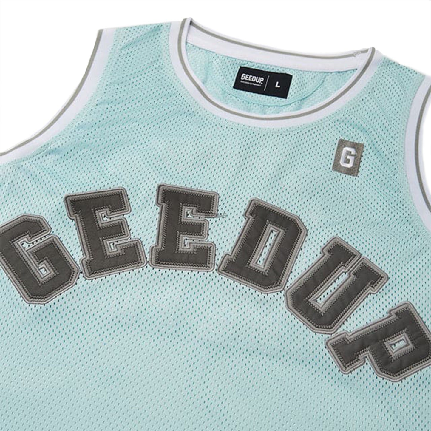 Geedup College Logo B-Ball Jersey 'Aqua'