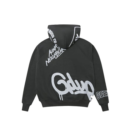 Geedup Multi-Logo Zip Jacket 'Charcoal / White'