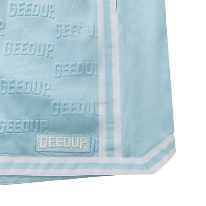 Geedup Emboss Mesh Shorts 'Cool Blue'