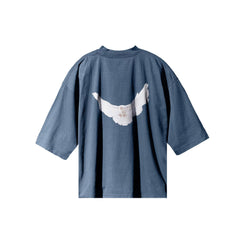 Yeezy Gap Engineered by Balenciaga Dove 3/4 Sleeve Tee 'Dark Blue'