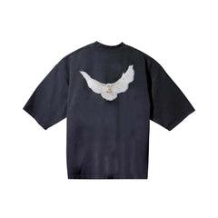 Yeezy Gap Engineered by Balenciaga Dove 3/4 Sleeve Tee 'Dark Grey'