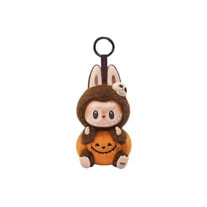 POP MART Labubu Happy Halloween Party Series-Sitting Pumpkin Vinyl Plush Pendant