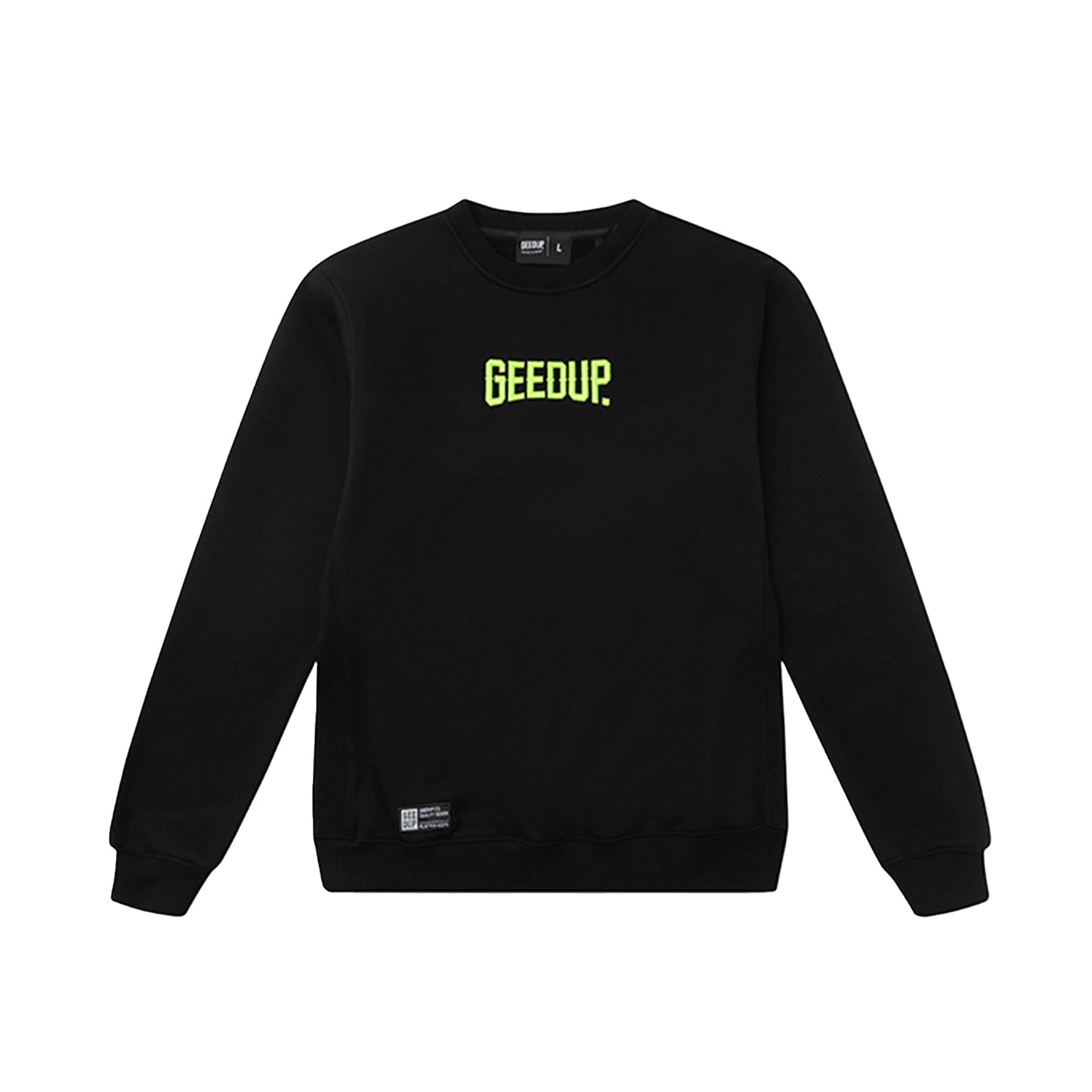 Geedup Always Neighbourhood Crewneck 'Black / Hyper Yellow' (2024)