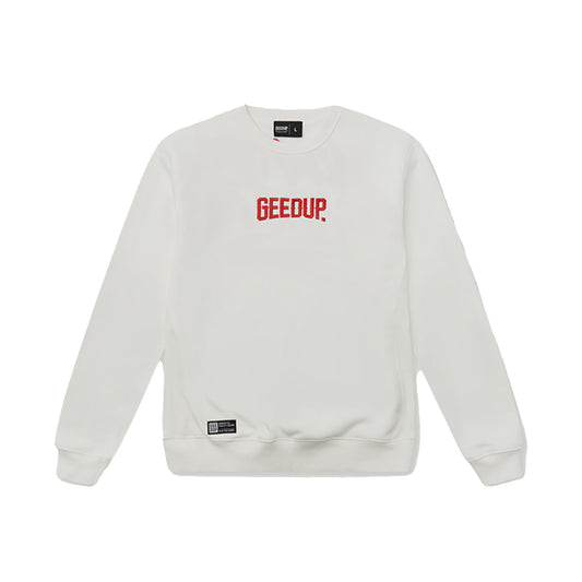 Geedup Always Neighbourhood Crewneck 'White / Red' (2024)