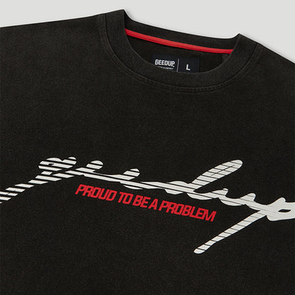 Geedup Proud To Be A Problem Nascar T-Shirt 'Black / Red' (2024)