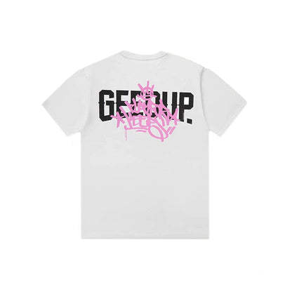 Geedup Play For Keeps Graff Tee 'White Pink'