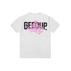 Geedup Play For Keeps Graff Tee 'White Pink'