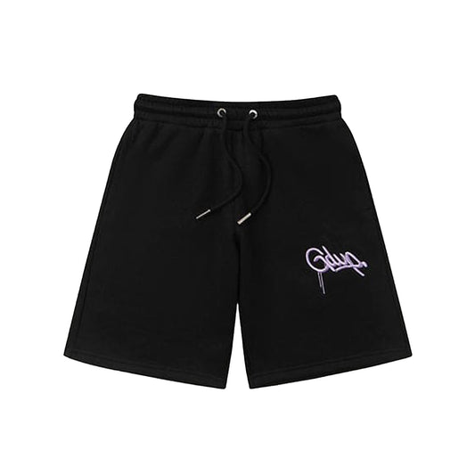 Geedup Handstyle EMB Shorts 'Black / Lavender' (2024)