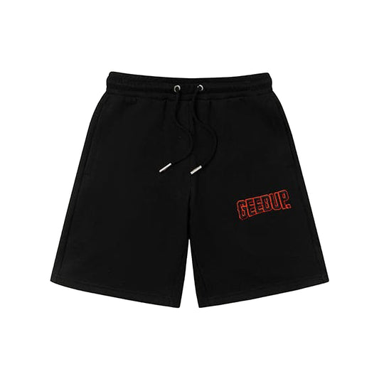 Geedup Play For Keeps EMB Shorts 'Black / Black Orange' (2024)