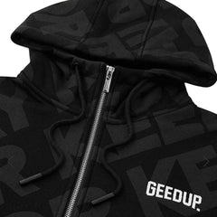 Geedup Play For Keeps Monogram Zip Jacket 'Black'