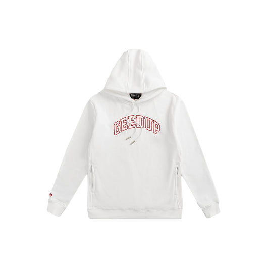 Geedup Team Logo Hoodie 'White/Red'