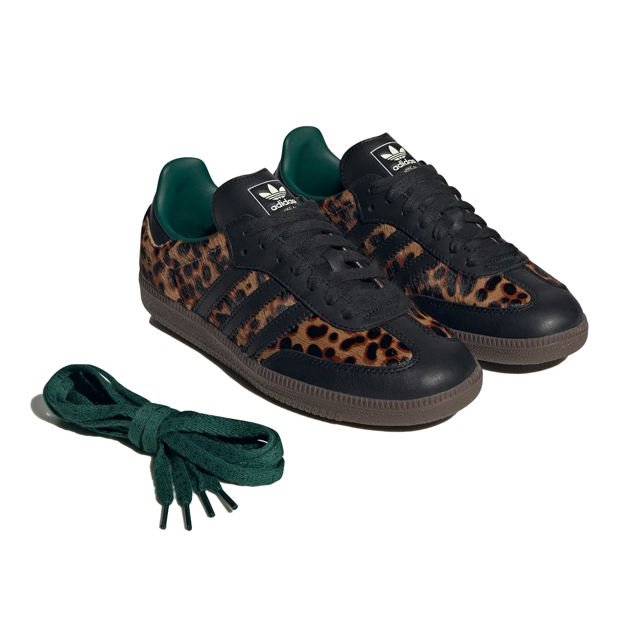 Adidas-Samba-OG-‘Black-Green-Leopard’-Women’s-(2025)-front-side-laces