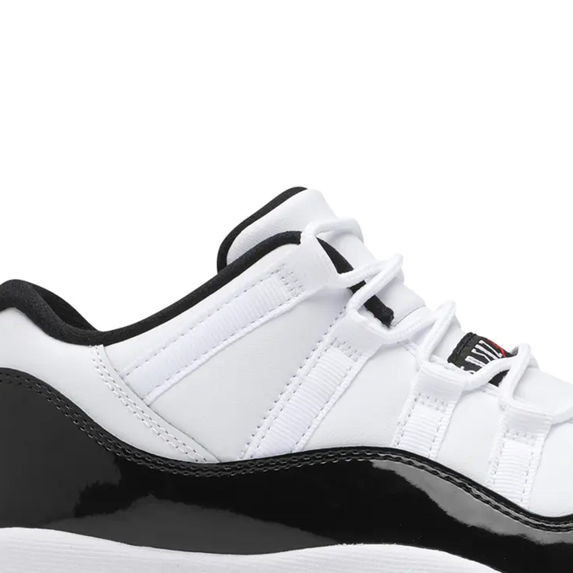 Air-Jordan-11-Retro-Low-‘Concord-Bred’-GS-(2023)-side-close-up