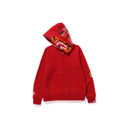 Bape-Tiger-Full-Zip-Hoodie-Red