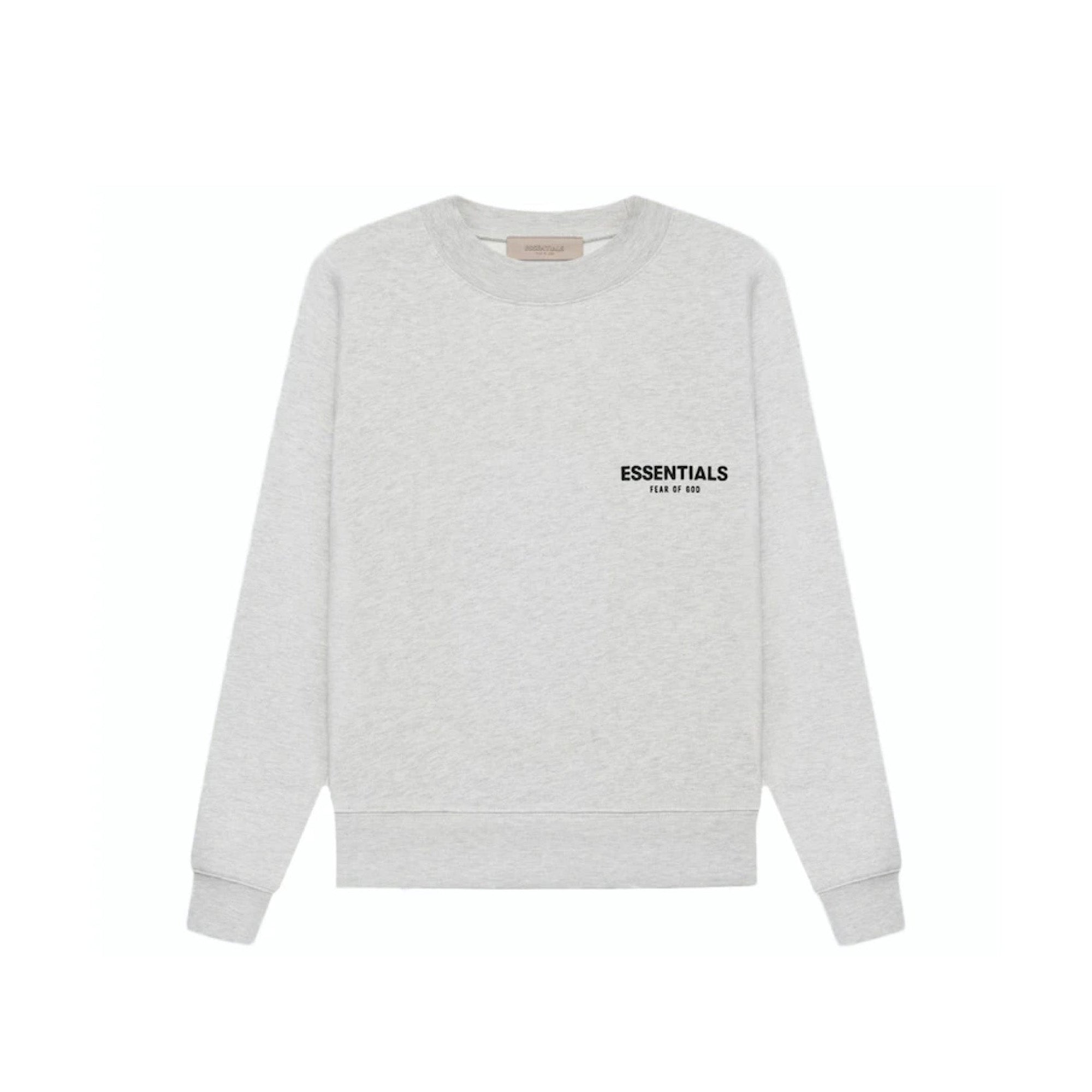 Essentials-Crewneck-'Light-Oatmeal'-(SS22)-front-refurbished