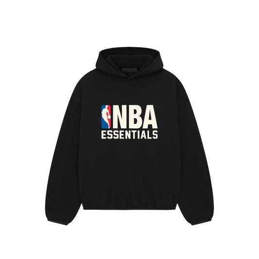 Fear of God Essentials x NBA Hoodie 'Black' (2024)