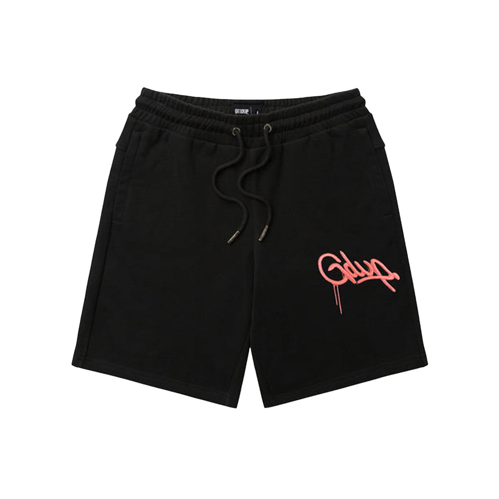 Geedup-Handstyle-EMB-Shorts-Black-Peach-2024