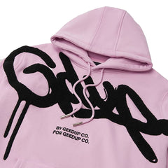 Geedup-Handstyle-Hoodie-Lavender/Black-front-close-up