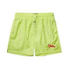 Geedup-Handstyle-Nylon-Shorts-'Hyper-Yellow'(2025)-front