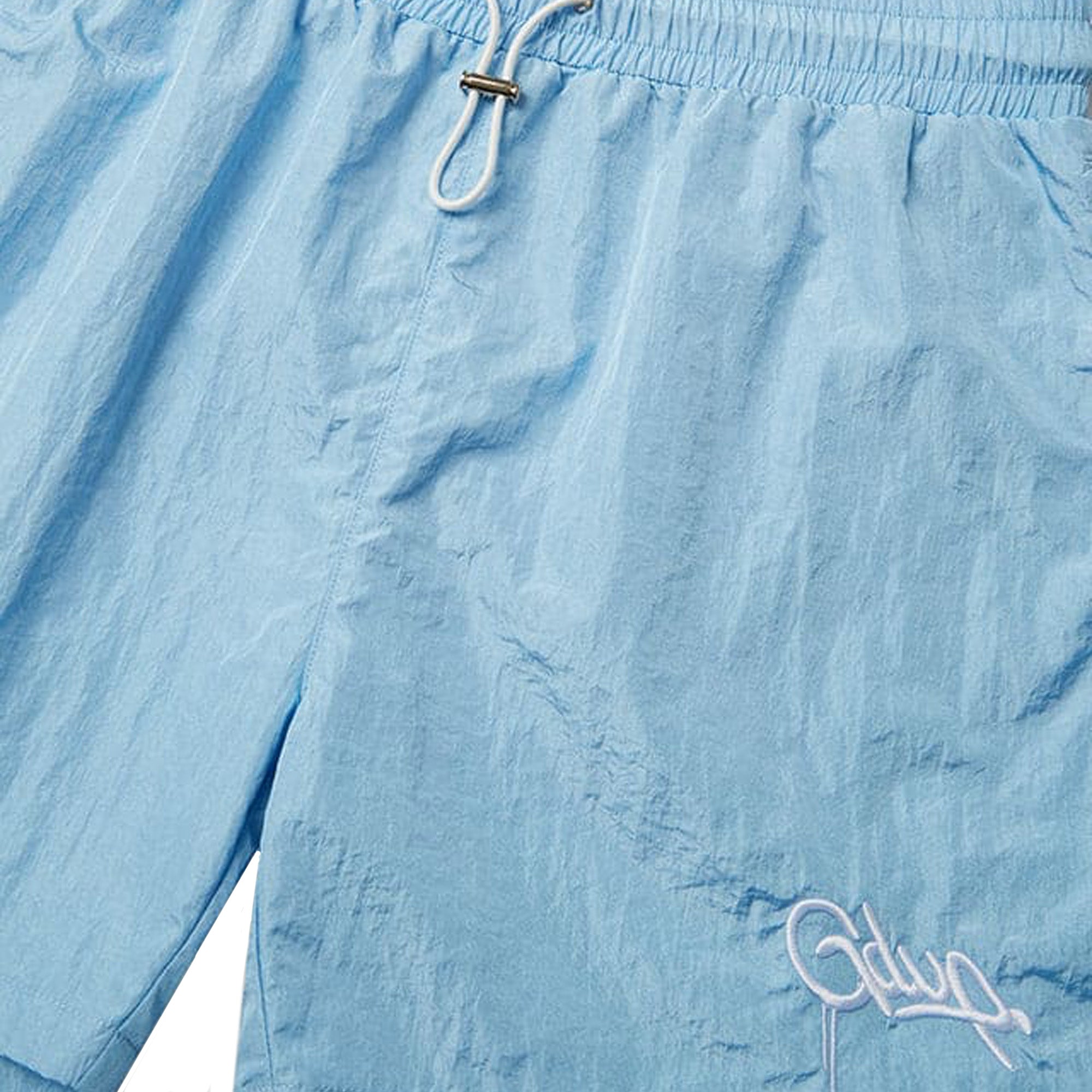 Geedup-Handstyle-Nylon-Shorts-'Light-Blue'(2025)-front-close-up