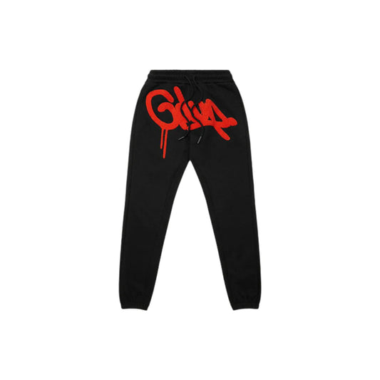 Geedup-Handstyle-Trackpants-‘Black-Burnt-Orange’-