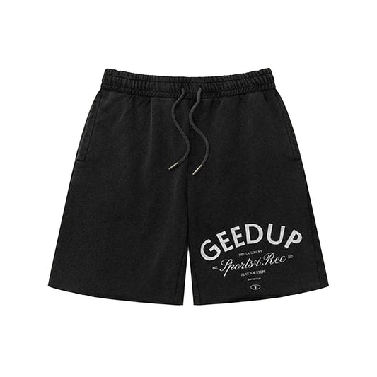 Geedup-Sports-&-Rec.-Shorts-‘Washed-Black’-(2025)-front