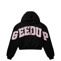 Geedup-Team-Logo-Cropped-Hoodie-‘Black-/–Dusty-Pink’(2025)-front