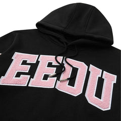 Geedup-Team-Logo-Hoodie-'Black-/--Dusty-Pink'(2025)-front-close-up