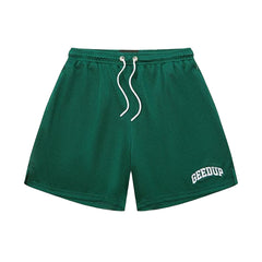 Geedup-Team-Logo-Mesh-Shorts-‘Forest-Green’-(2025)-front