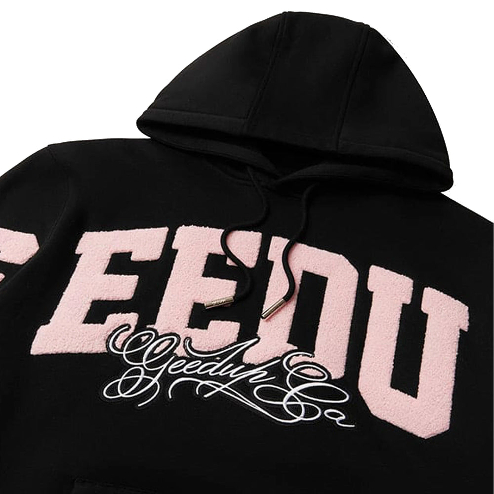 geedup_team_logo_script_hoodie_black_dusty_pink_2025_2