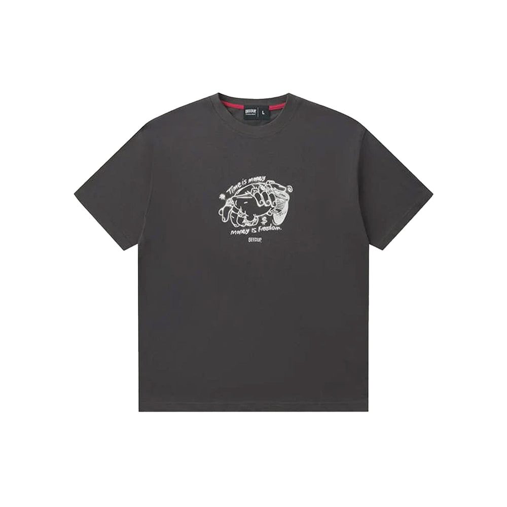 Geedup-Time-Is-Money-T-Shirt-‘Charcoal-/-White’-(2025)-2