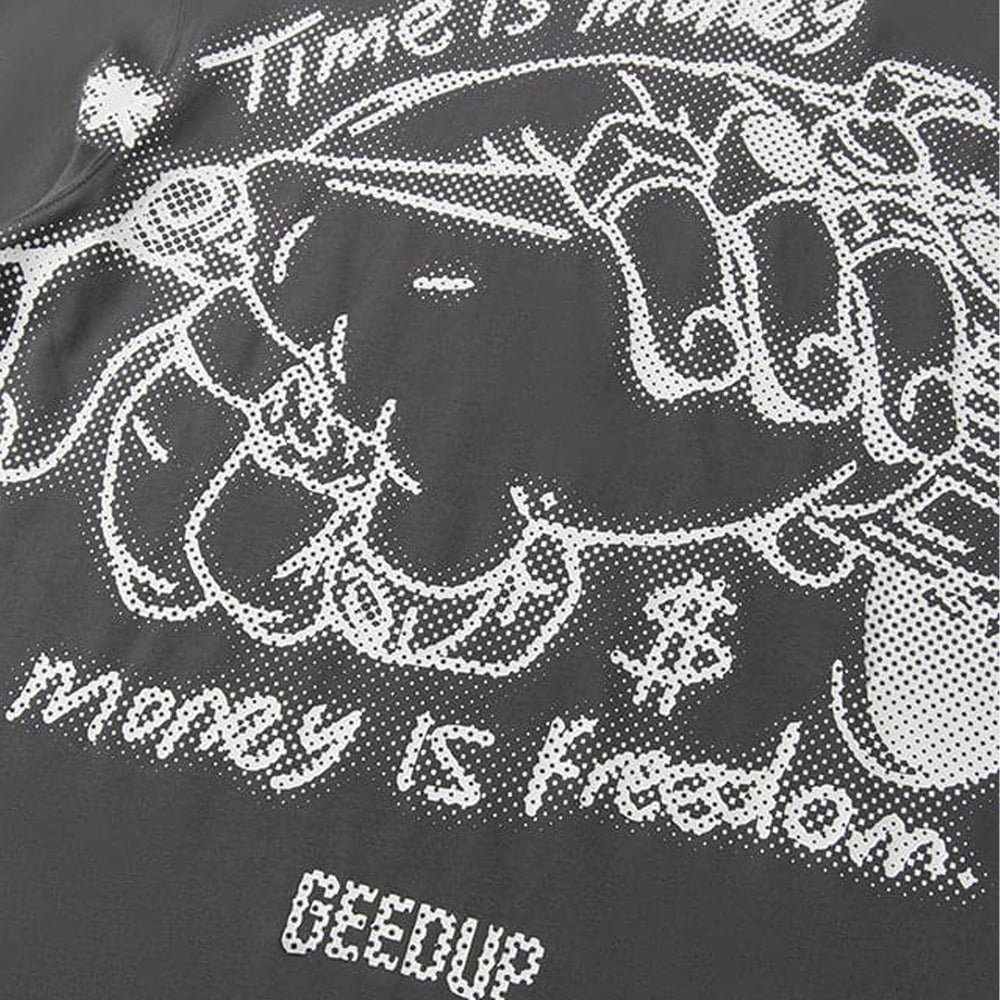 Geedup-Time-Is-Money-T-Shirt-‘Charcoal-/-White’-(2025)-3
