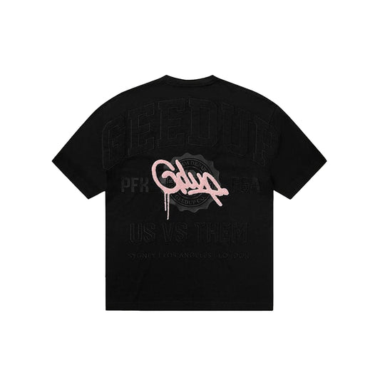 Geedup-US-VS-THEM-T-Shirt-Black-Pink-2024