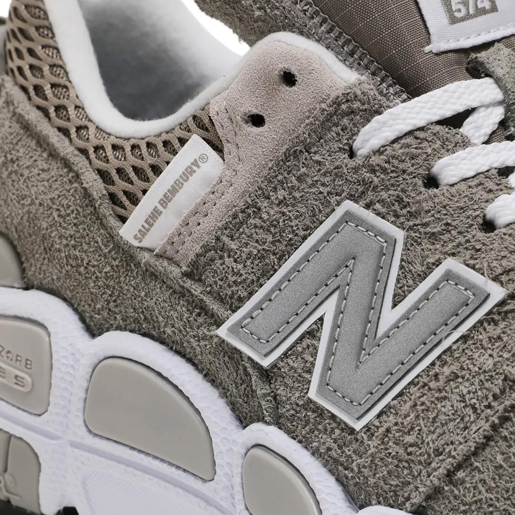 New-Balance-574-YURT-x-Salehe-Bembury-‘Shark-Skin’-(2021)-side-close-up