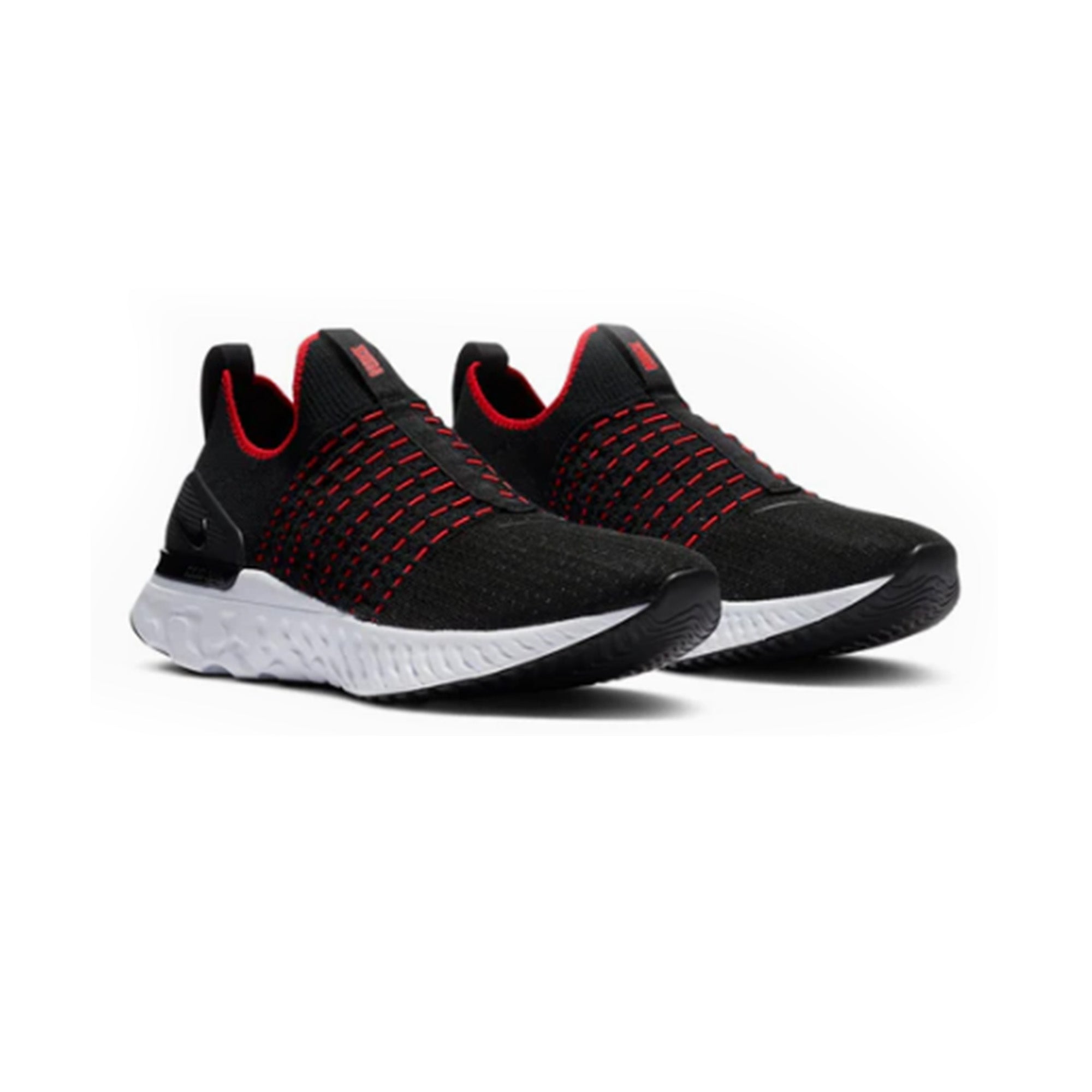 Nike-React-Phantom-Run-Flyknit-2-'Black-University-Red'-(2020)-front-side