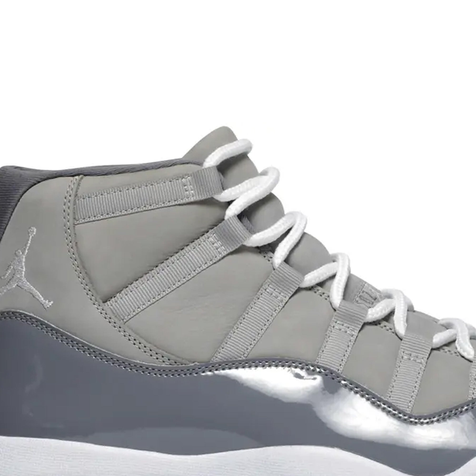 [Refurbished]-Air-Jordan-11-Retro-‘Cool-Grey’-GS-(2021)-side-close-up