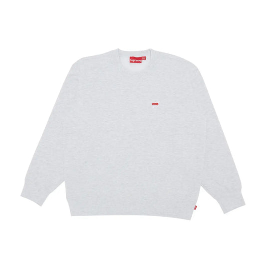 Supreme-Small-Box-Crewneck-'Ash-Grey'-(2024)-front