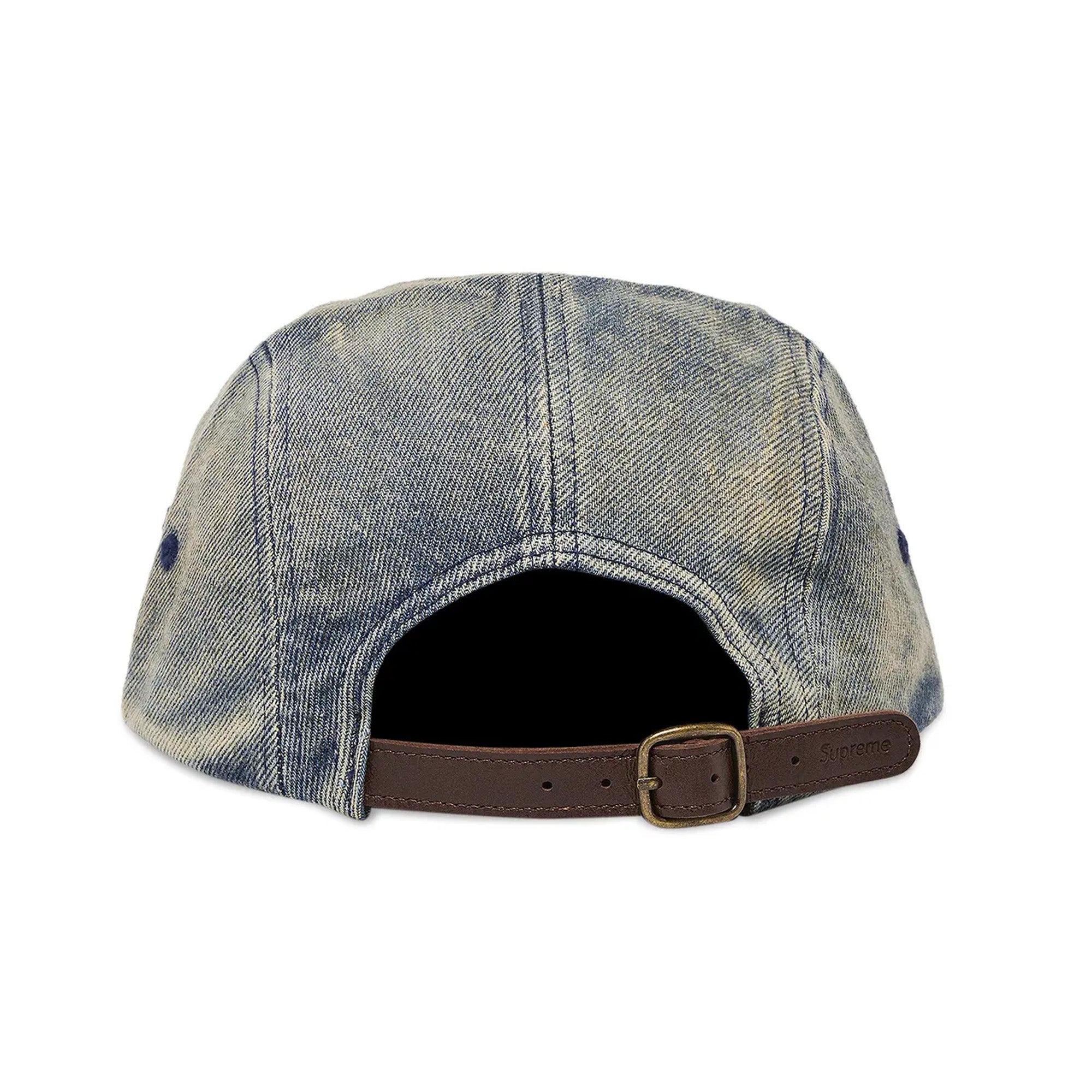 Supreme-Washed-Chino-Twill-Camp-Cap-'Dirty-Indigo'-(2024)-back