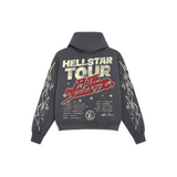 HELLSTAR Records Tour Hoodie 'Washed Black' (Overseas Exclusive 2023)