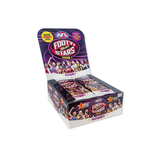 Select AFL Footy Stars Hobby Box (18 Packs) (2026)