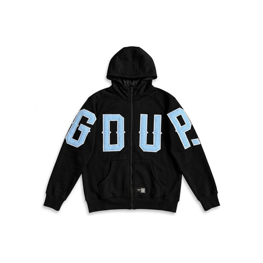 Geedup G.D.U.P Zip Hoodie 'Black / Cool Blue' (2026)