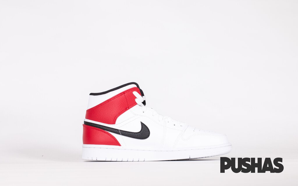 Air Jordan 1 Mid 'White Black Gym Red'