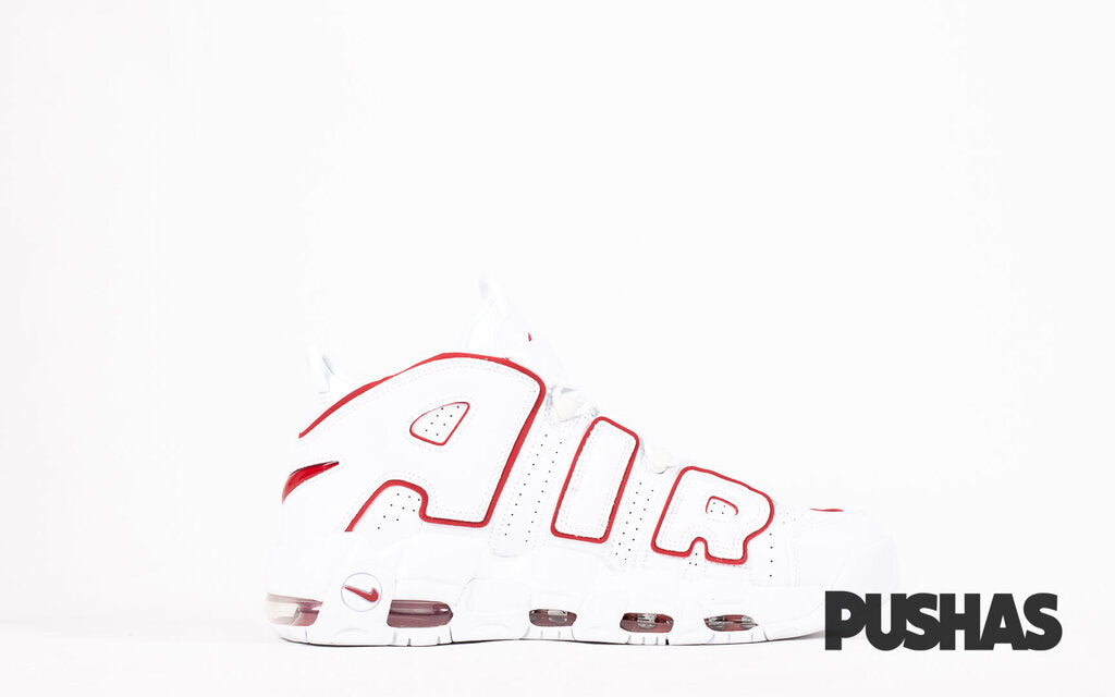 Air More Uptempo 'White Varsity Red Outline' (2021)